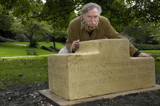 Alan Ward With Sculpture