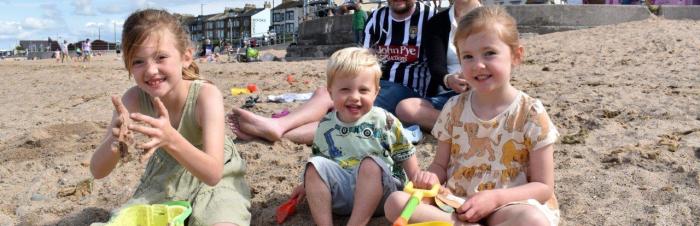 Family Days on Morecambe Beach by Darren Andrews