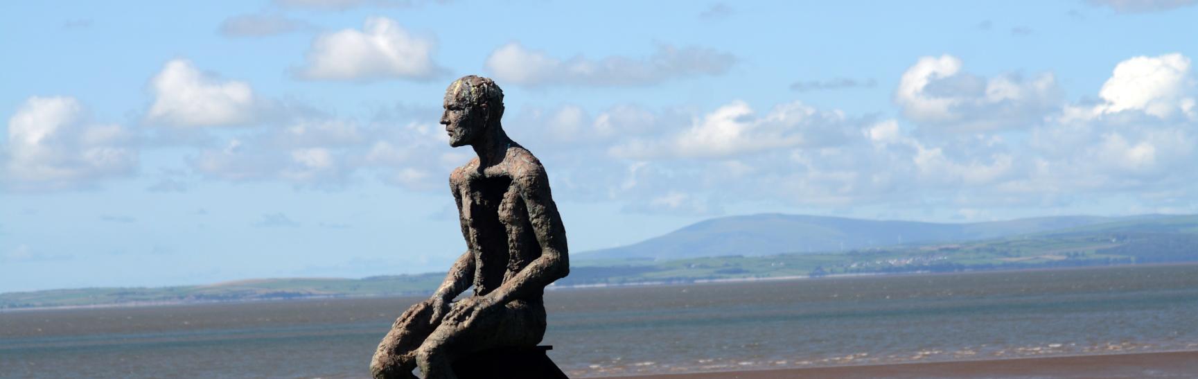 The SHIP sculpture at Heysham by Anna Gillespie. SHIP was commissioned by the Morecambe Bay Partnership as part of their Headlands to Headspace project.