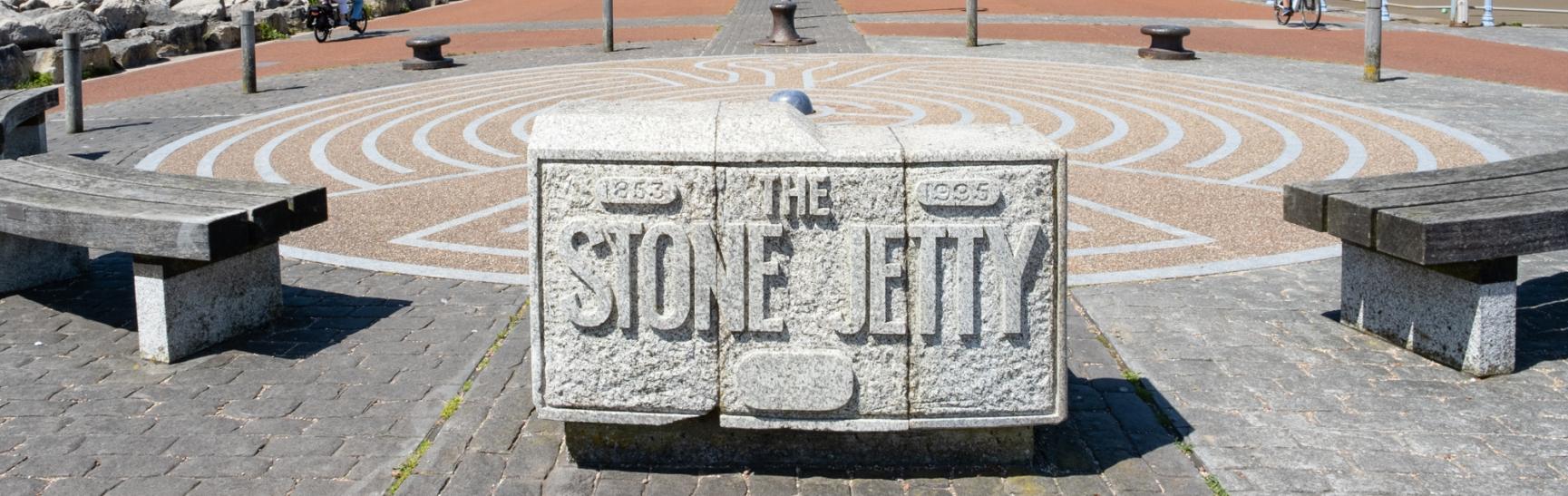 Morecambe Promenade and Stone Jetty by Diana Jarvis