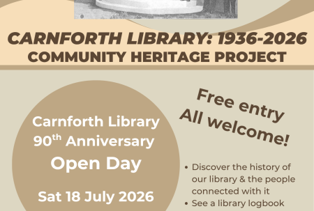 Carnforth Library Open Day Postera