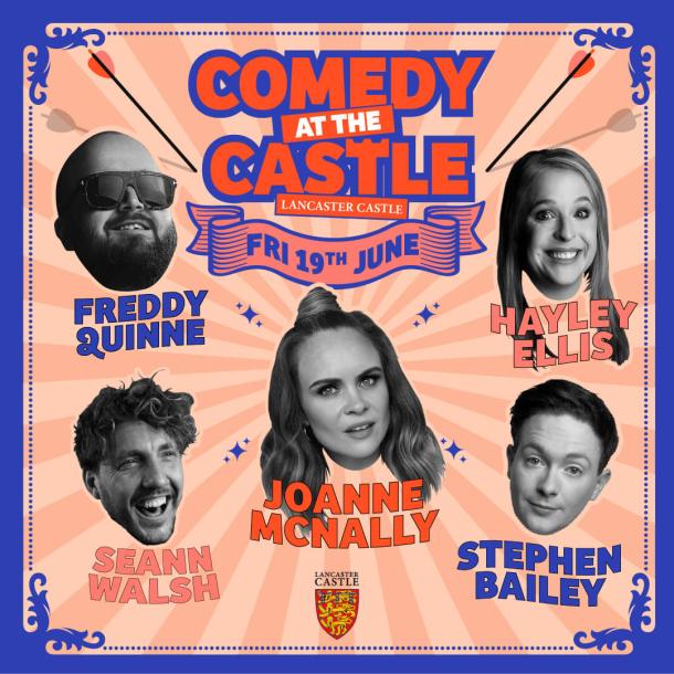 Comedy At The Castle Lancaster 2026 Friday 1080x1080px 1
