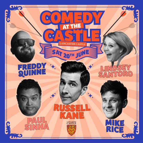 Comedy At The Castle Lancaster 2026 Saturday 1080x1080px 1