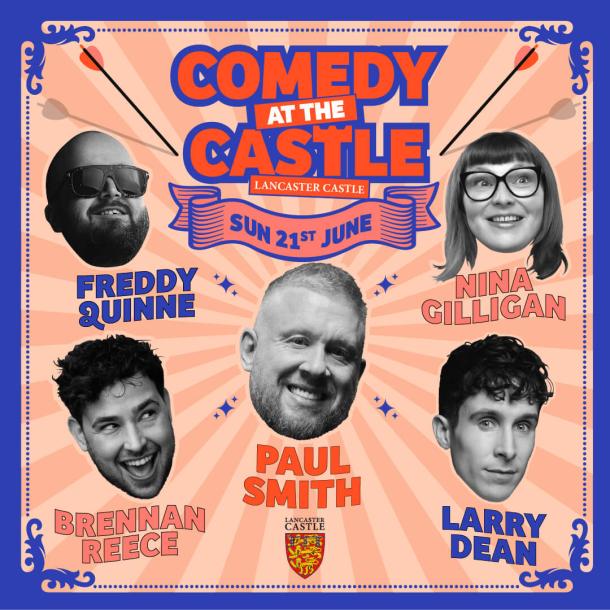 Comedy At The Castle Lancaster 2026 Sunday 1080x1080px 1