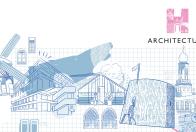 Heritage Open Days Architecture Artwork Cmyk Blue Banner Mockup 