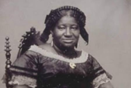 photo of black woman in victorian dress