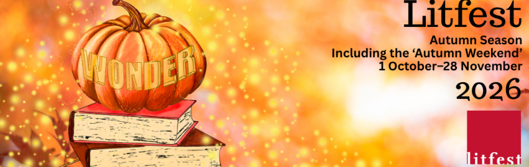 Litfest Autumn Season 26 Fb Banner