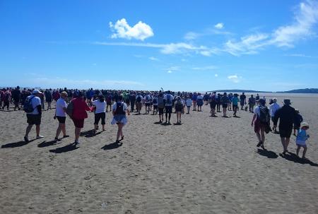 Walking across Morecambe Bay