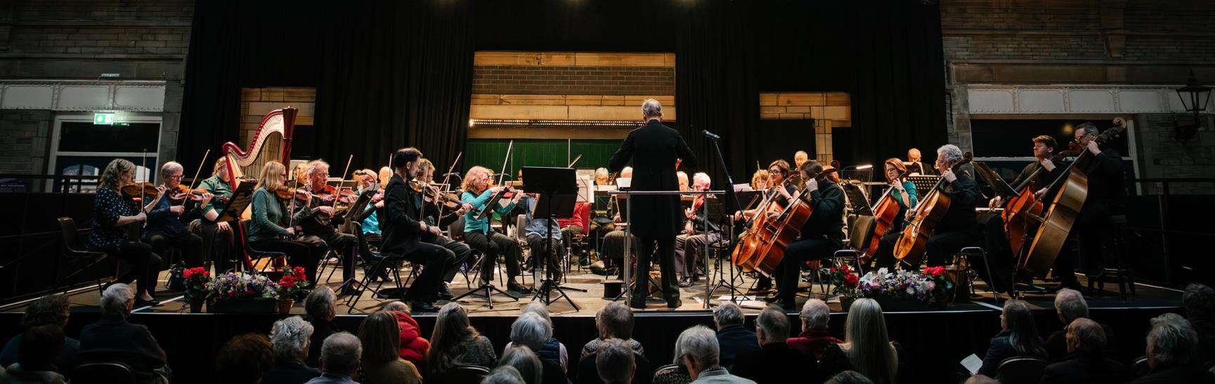 Pco Promenade Concert Orchestra Jan 2025 Ginny Koppenhol Full Stage Playing