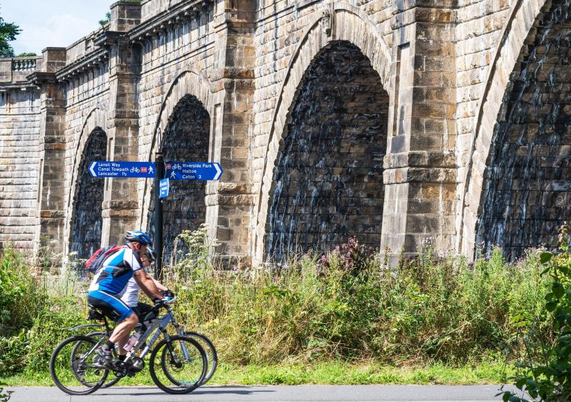 Cycling And The Lune Aqueduct Credit Diana Jarvis