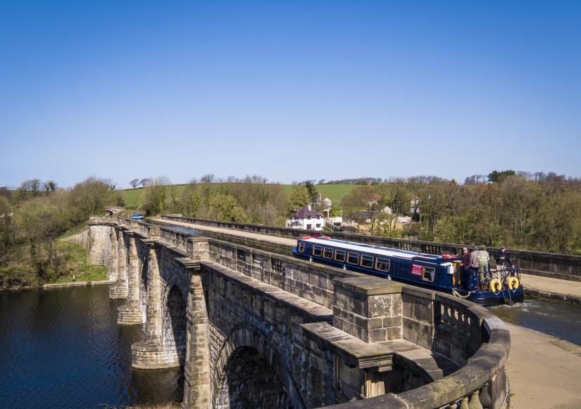 Pls Credit Visit England River Lune Lune Aqueduct Canal Boat 2 