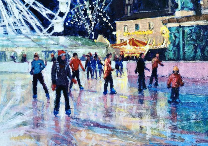 David French S Leisurely Getting Your Skates On Will Be On Display At The Art Fair In The Storey