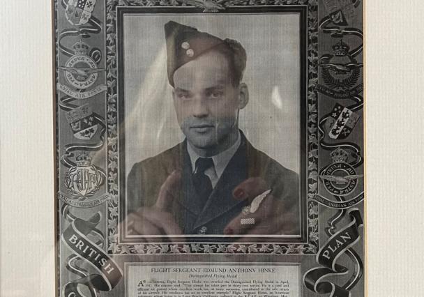 Ed Hinke Picture Of Him In Service Uniform