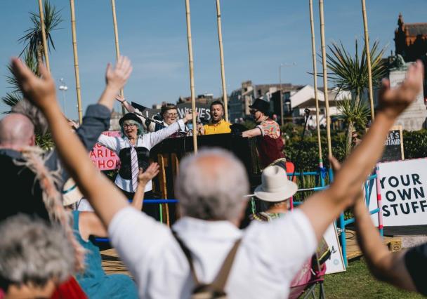The People S Bandstand Was Unveiled At Vintage By The Sea Curated By Deco Publique Photo By Robin Zahlerjpg