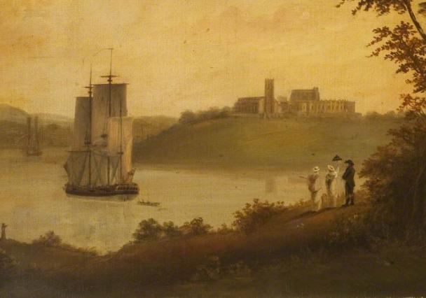 Lancaster From Skerton With Sailing Ship Lanlm 1928 14 2