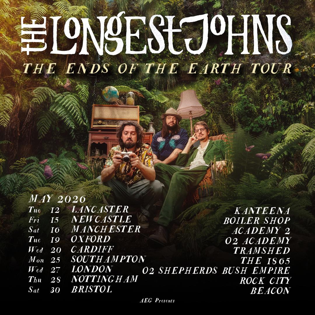 Longest Johns Socials Tour 2026 Aeg Dates 1080 X 1080