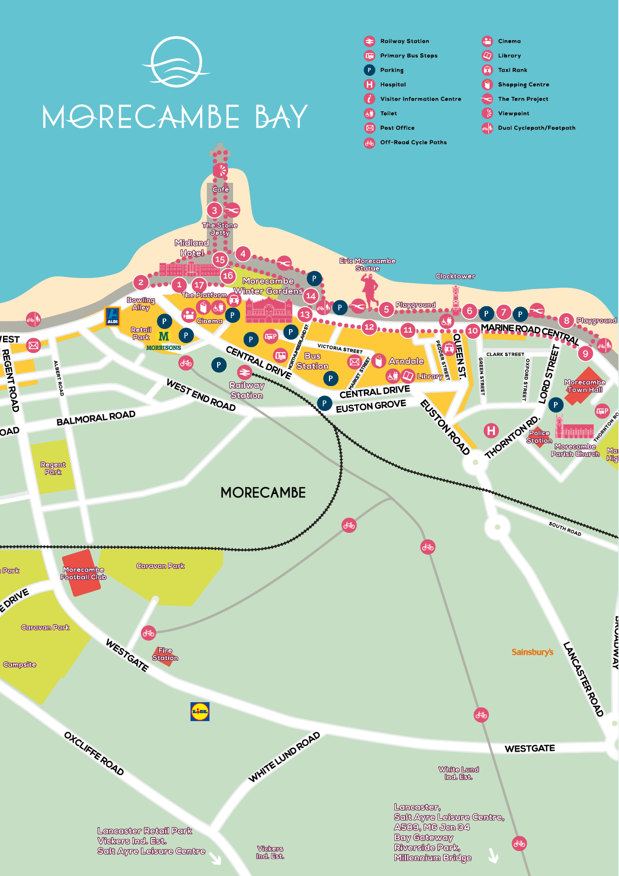 Morecambe Heritage Trail Map Amended