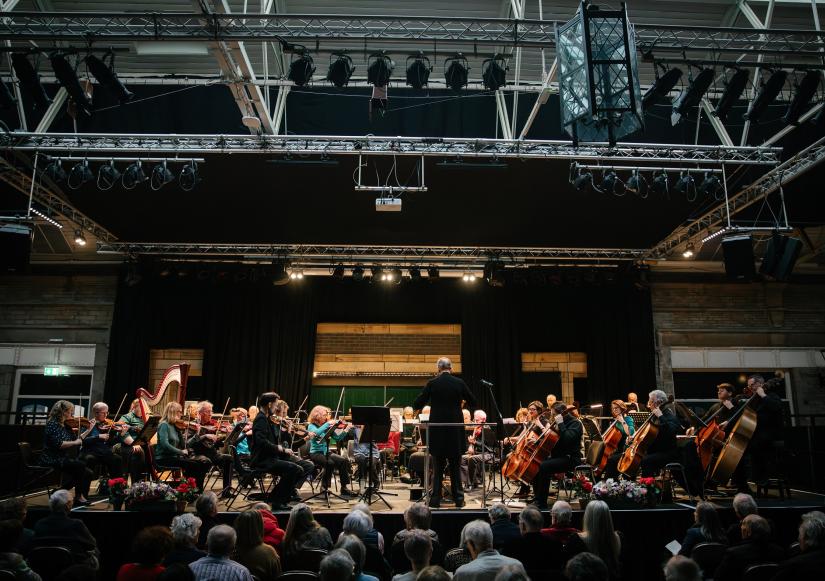 Pco Promenade Concert Orchestra Jan 2025 Ginny Koppenhol Full Stage Playing
