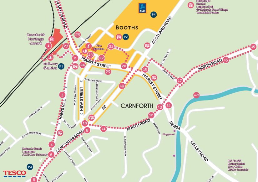 Carnforth Heritage Map A4